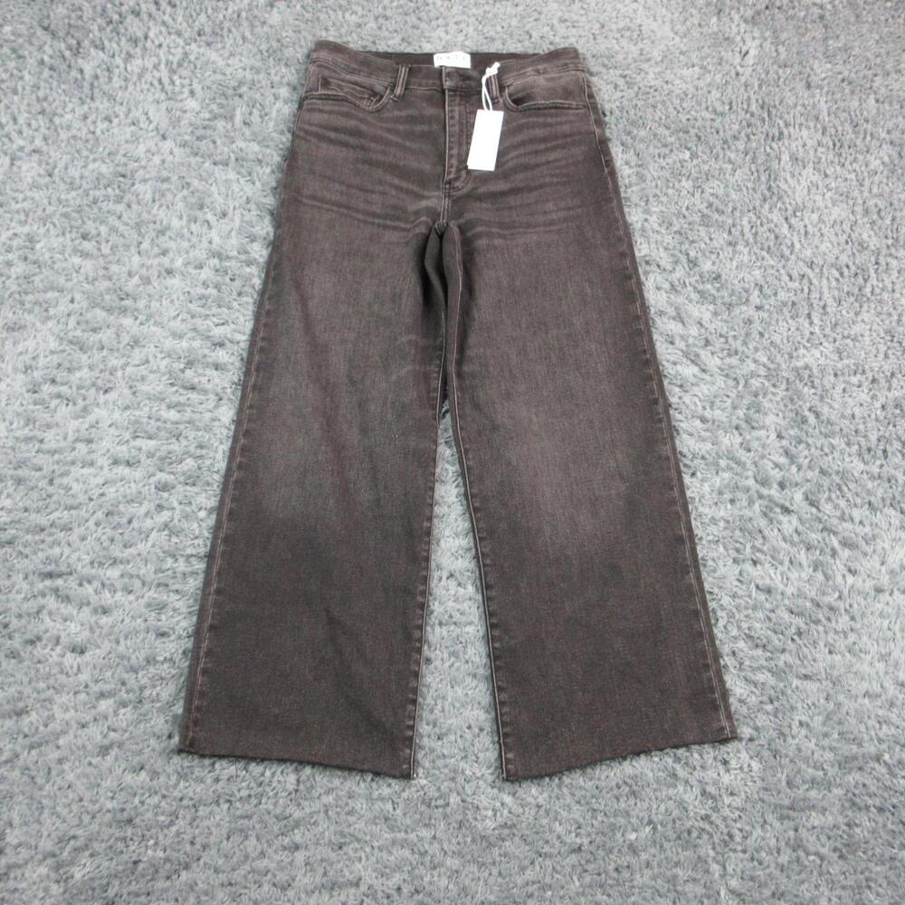 DAZE DENIM Jeans Womens 30 Black Wide Leg High Rise Relaxed 30x27* NWT